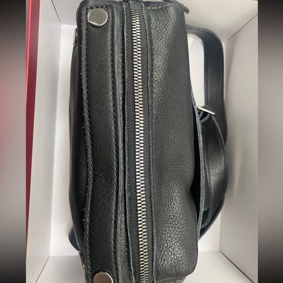 -Hammitt Evan Crossbody - Black with Gunmetal - Picture 2 of 7